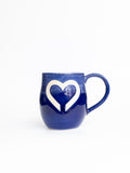 Rustic Love Mug Blue and White