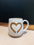 White Speckled Rustic Love Mug